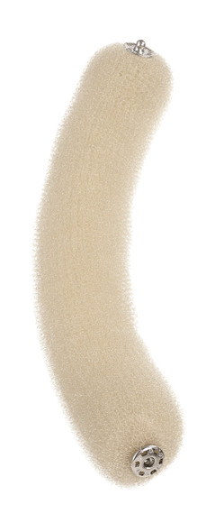 Rouleau à chignon avec fermeture par bouton pression • nylon Blond • 18 cm
