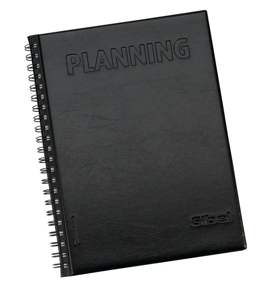 Carnet de rendez-vous avec couverture renforcée en PVC - 200 pages • 4 colonnes