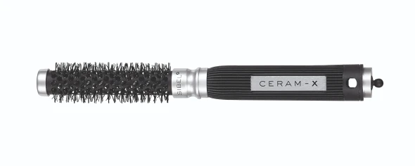 Brosse thermique ronde Ceram-X Sibel 18 mm avec cylindre en céramique, fibres nylon