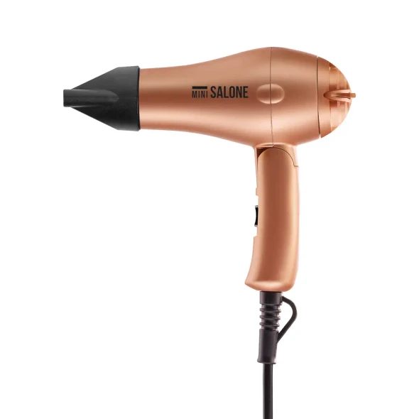 Sèche-cheveux de voyage pliable Sthauer Mini Salone Gold doré rosé avec concentrateur