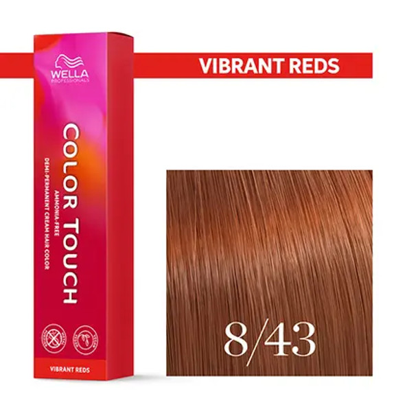 Color Touch - couleur 8/43 Blond Clair Cuivré Doré