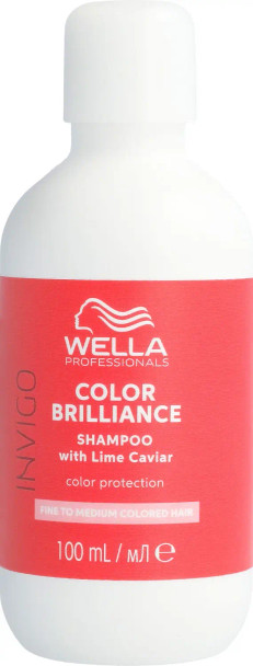 Shampooing protecteur de couleur Wella Invigo Color Brilliance – 100 ml – Cheveux fins à normaux