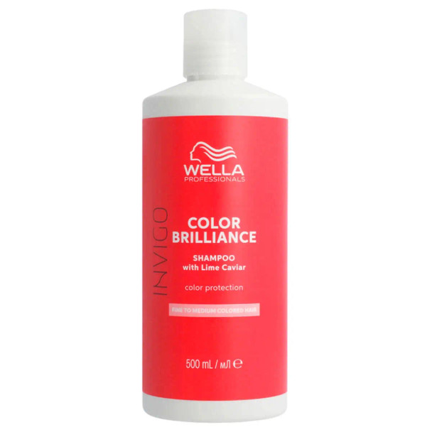 Shampooing Wella Invigo Color Brilliance – 500 ml – Soin protecteur de couleur pour cheveux fins à normaux colorés
