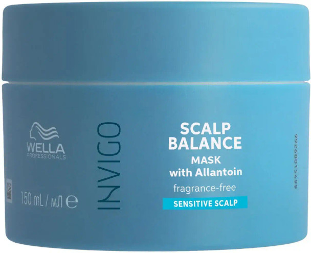 Masque sans parfum Wella – Pour cheveux et cuir chevelu – Apaise, hydrate et renforce la fibre capillaire