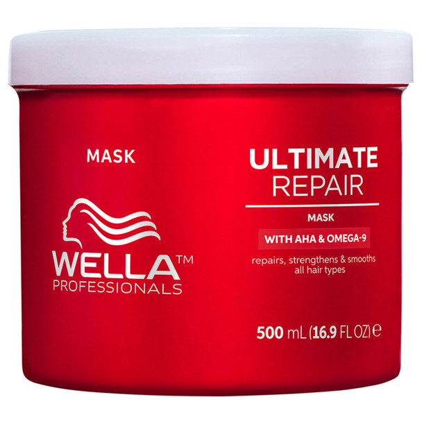 Masque réparateur Wella Ultimate Repair – 500 ml – Soin intensif pour cheveux abîmés, fragiles ou sensibilisés