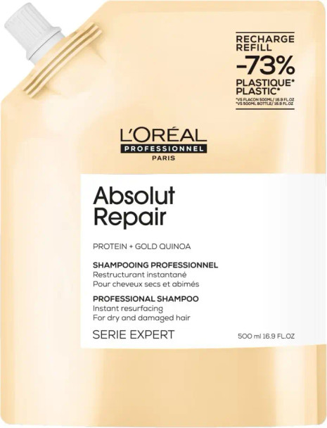 Shampooing Absolut Repair 500 ml L'Oréal Professionnel – Soin réparateur cheveux abîmés