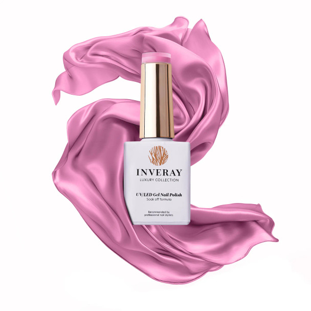 inveray vernis semi permanent 012 balance 10 ml – gel polish uv led beige rosé longue tenue