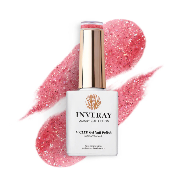 inveray vernis semi permanent 041 shine 10 ml – gel polish uv led nude lumineux longue tenue