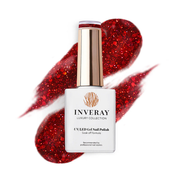 inveray vernis semi permanent 103 wish 10 ml – gel polish uv led rose doux pastel longue tenue