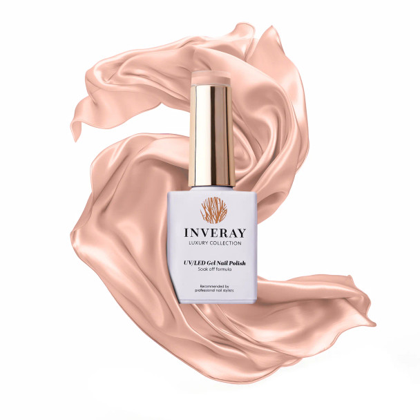 inveray vernis semi permanent 122 oat milk 10 ml – gel polish uv led beige lait nude doux longue tenue