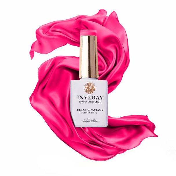 inveray vernis semi permanent 133 lollipop 10 ml – gel polish uv led rose bonbon vif longue tenue