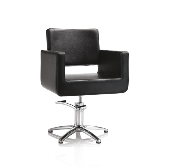 Fauteuil de coiffure base en étoile • Hair King • 65 x 61 cm / hauteur réglable 85 – 97 cm