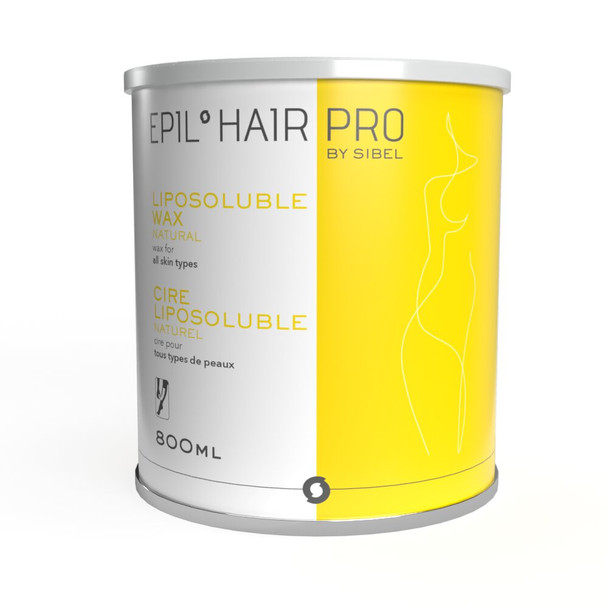 Cire tiède • s’utilise avec des bandes • sous forme de pot • Toutes peaux 800 ml.