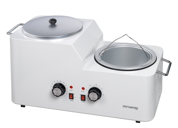 Chauffe-cire avec filtre pour la cire réutilisable