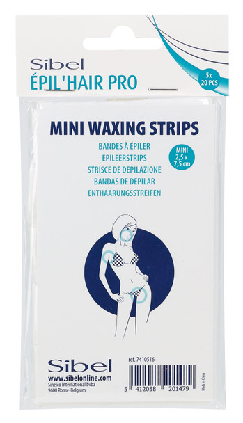 Bandes d'épilation mini non tissées - Paquet de 100 en 5 kits - Epil'Hair Pro