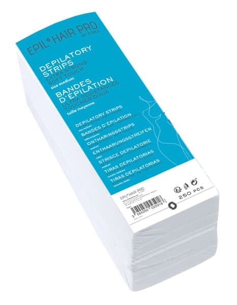Bandes d'épilation non tissées ultra résistante • Recharge 250 feuilles • Epil'Hair Pro