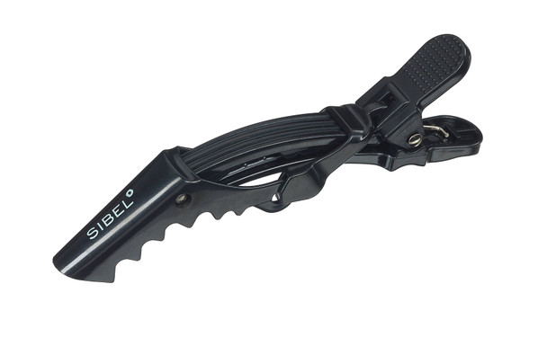 Pinces sépare-mèches professionnelles pour cheveux épais 6 pièces  • Petit modèle 9 cm • noir