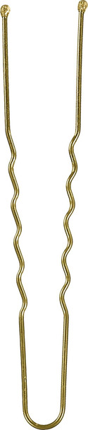 Épingle à cheveux ondulé, bout perlé, tige 0,9 mm •  longueur 70 mm • 25 pièces • vernis blond