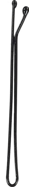 Pince à cheveux lisse, bout perlé, tige 0,9 mm •  longueur 50 mm • 25 pièces • vernis Noir