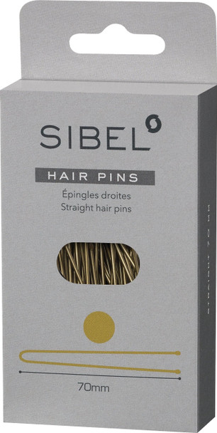 Épingle à cheveux lisse, bout perlé, tige 1,25 mm •  longueur 70 mm • 50 pièces • vernis Blond