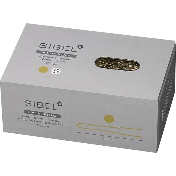 Épingle à cheveux lisse, bout perlé, tige 1,25 mm •  longueur 70 mm • 500 pièces • vernis Blond