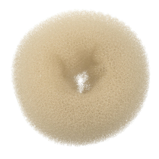 Couronne à chignon en nylon épais • Blond • 10 cm