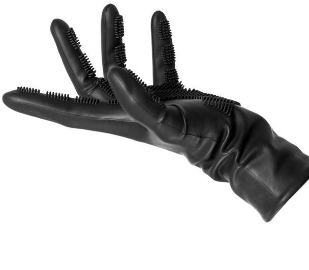 Gant spécial lissage et coloration de cheveux , permet d’allonger les produits techniques sur longueurs et pointes • Silicone • 2 pièces