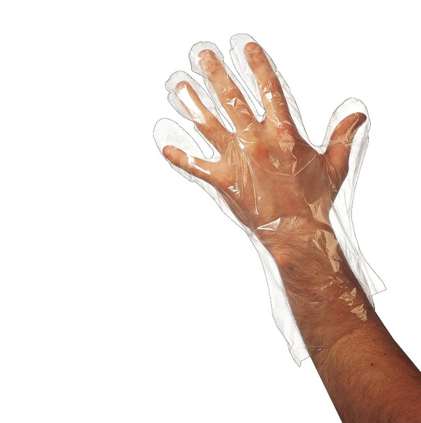 Gants jetable transparents • taille L • Latex • 50 pièces