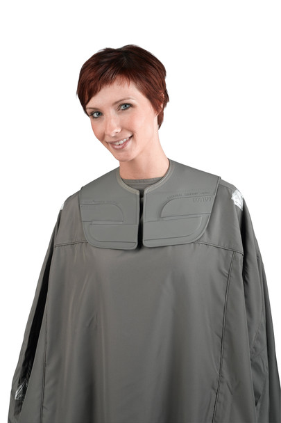 Col de protection Milcoup Stylist Bob Tuo pour coupe de cheveux, en PVC avec partie avant lestée
