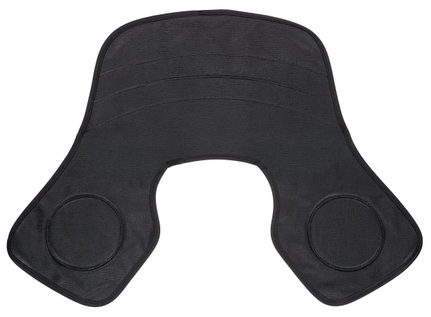 Col de protection Hairlinet Sibel en PVC noir avec extrémités lestées pour coupe de cheveux