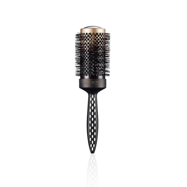 Brosse thermique ronde Heat Active SalonXPro 53 mm en céramique carbone infusée à l'huile d'argan