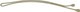 Pinces guiches lisse • surface rugueuse • bout perlé résine • tige 1,25 mm • longueur 50 mm • vernis mat Blond • 12 pièces