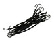 Élastiques à crochet inox • nylon doux pour les cheveux  • 20 mm Noir •  12 pièces