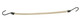 Élastiques à crochet inox • nylon doux pour les cheveux  • 20 mm Blond •  12 pièces