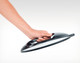 Miroir de coiffure rond Luna Original Best Buy 28 cm noir avec poignée intégrée