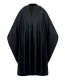 Cape de coupe professionnelle Eco Sibel noire en polyester 100 % recyclé et tissu déperlant