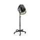 Casque de séchage professionnel Sthauer Eolo Ionic & Antistatic 1600 noir sur pied télescopique à roulettes