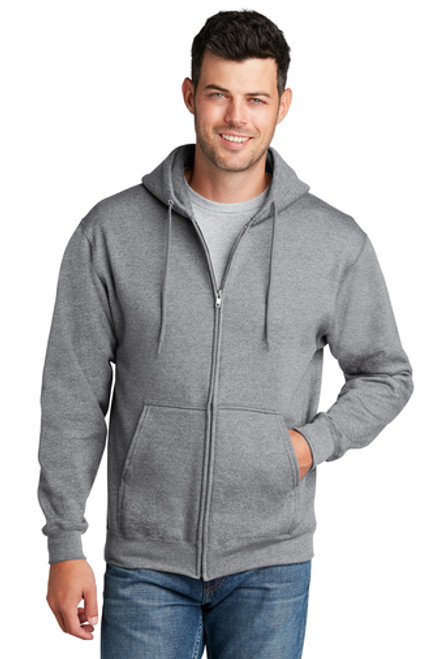 Men's Port & Company Core Fleece Full-Zip Hooded Sweatshirt