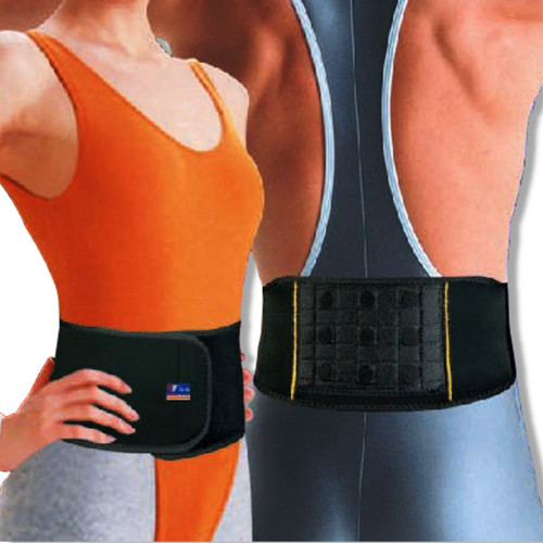 LOREY Heavy Duty Back Brace – Neoprene Lumbar Support Belt For Men & Women – Black