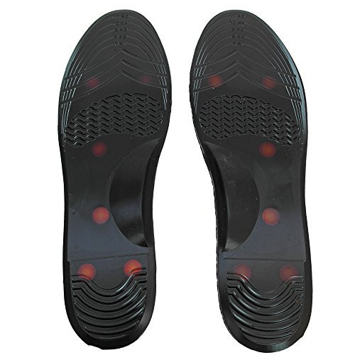 Magnetic Therapy Replacement Gel Insoles with 6 x Magnets Use for Shock Absorbing, Neuropathy, Reflexology, Foot Pain