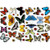 25 Realistic Butterflies & 17 Ladybird Window Non-Adhesive Clings by Articlings