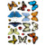 25 Realistic Butterflies & 17 Ladybird Window Non-Adhesive Clings by Articlings