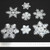 Articlings 56 Beautiful Glitter Snowflake Static Window Clings