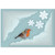 4 Snow Corners with Robin and 36 Snowflake Non-Adhesive Vinyl Window Clings, Christmas Decor Stickers