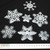 52 Original Snowflake Window Clings - Fabulous NON- Adhesive Static PVC Stickers