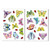 18 Art Deco Style Butterflies & 8 Ladybird Window Non-adhesive Clings