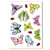 18 Art Deco Style Butterflies & 8 Ladybird Window Non-adhesive Clings