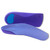 A pair of purple NeoPhysio Thin 3/4 length Orthotic Insoles Arch Supports on a white background.
