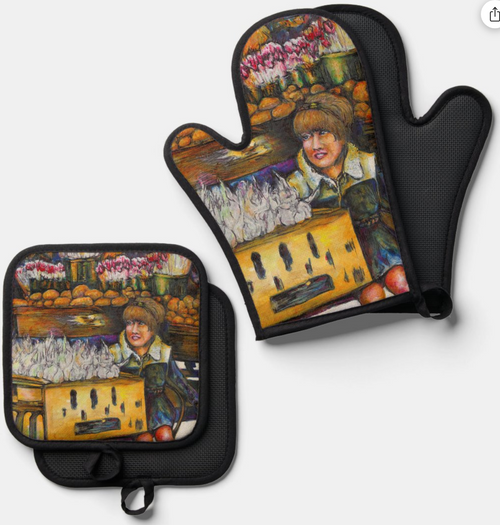 Original Painting by New York City, Fine Art Artist, Gaye Elise Beda,  Oven Mitts and Pot Holders, www.gayeelisebeda.store Check it out.
 Original Painting by New York City, Fine Art Artist, Gaye Elise Beda,  Oven Mitts and Pot Holders, www.gayeelisebeda.store Check it out.