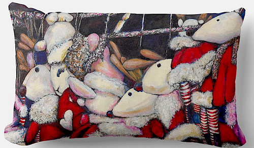 Original Painting by New York City Artist, Gaye Elise Beda. Christmas Boutique www.gayeelisebeda.store Check it out.
